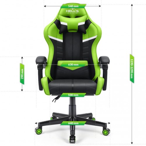 Комп'ютерне крісло Hell's Chair HC-1004 Green