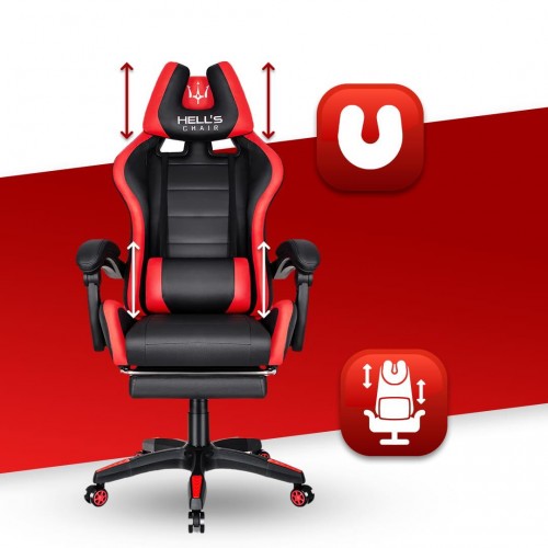 Комп'ютерне крісло Hell's HC-1039 Red