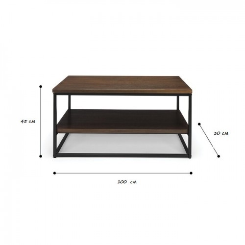 Журнальный, кофейный столик GoodsMetall в стиле Лофт 1000х500х450 ЖС154