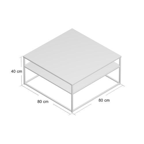 Журнальный, кофейный столик GoodsMetall в стиле Лофт 800х800х400 ЖС462