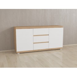 Комод Forte Mikkel Ш 1502 / В 759 / Г 390 Белый-Дуб крафт