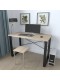 Письмовий стіл Ferrum-decor Драйв 750x1200x700 Чорний метал ДСП Дуб Сонома 32 мм (DRA214)