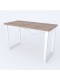 Письмовий стіл Ferrum-decor Драйв 750x1200x700 Білий метал ДСП Дуб Сонома Трюфель 32 мм (DRA229)