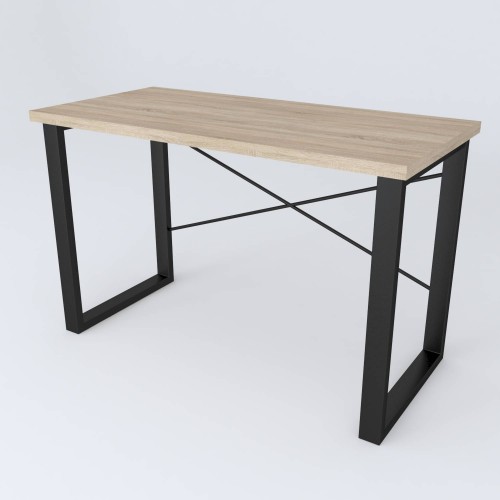 Письмовий стіл Ferrum-decor Драйв 750x1200x700 Чорний метал ДСП Дуб Сонома 32 мм (DRA214)