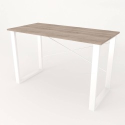 Письмовий стіл Ferrum-decor Драйв 750x1200x600 Білий метал ДСП Дуб Сонома Трюфель 16 мм (DRA040)