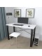 Письмовий стіл Ferrum-decor Драйв 750x1000x700 Чорний метал ДСП Білий 16 мм (DRA064)
