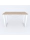 Письмовий стіл Ferrum-decor Драйв 750x1000x700 Білий метал ДСП Дуб Сонома 32 мм (DRA207)