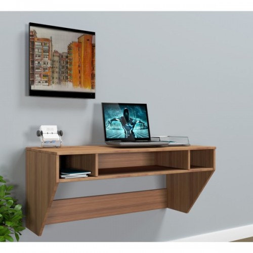 Навесной компьютерный стол Comfy Home AirTable-II LB Mini Орех