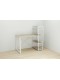 Письмовий стіл Ferrum-decor Конект з етажеркою 75x120x60 см Дуб Сонома + білий (XK00190)
