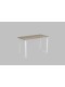 Письмовий стіл Ferrum-decor Драйв 750x1000x700 Білий метал ДСП Дуб Сонома Трюфель 16 мм (DRA082)