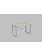 Письмовий стіл Ferrum-decor Драйв 750x1200x700 Сірий метал ДСП Дуб Сонома 16 мм (DRA095)