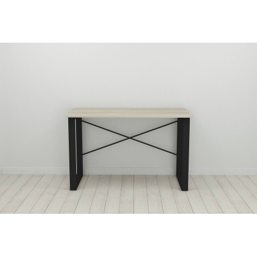 Письмовий стіл Ferrum-decor Драйв 750x1000x700 Чорний метал ДСП Дуб Сонома 16 мм (DRA067)