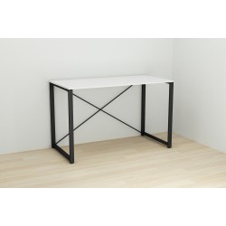 Письмовий стіл Ferrum-decor Конект 75x120x60 см Білий із чорним (XK00163)