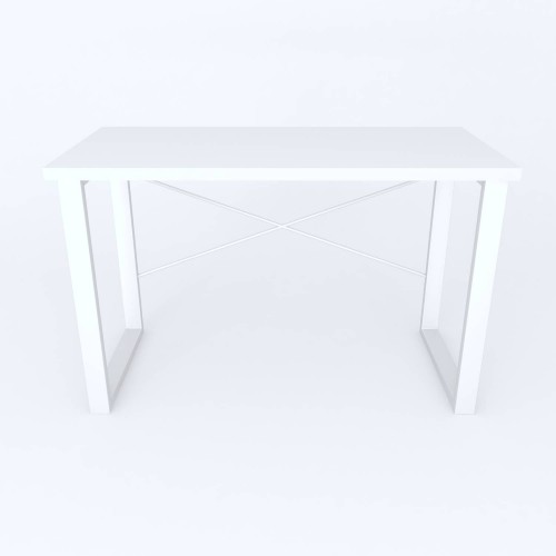 Письмовий стіл Ferrum-decor Драйв 750x1400x600 Білий метал ДСП Білий 32 мм (DRA183)