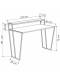 Стол письменный GoodsMetall из металла в стиле Лофт 1230х500х900 СТП158
