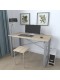 Письмовий стіл Ferrum-decor Драйв 750x1000x700 Сірий метал ДСП Дуб Сонома 16 мм (DRA074)