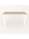 Письмовий стіл Ferrum-decor Драйв 750x1200x700 Білий метал ДСП Дуб Сонома 16 мм (DRA102)