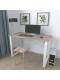 Письмовий стіл Ferrum-decor Драйв 750x1400x600 Білий метал ДСП Дуб Сонома Трюфель 16 мм (DRA061)