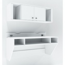 Навесной компьютерный стол Comfy Home AirTable-II Kit WT Белый