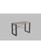 Письмовий стіл Ferrum-decor Драйв 750x1000x600 Чорний метал ДСП Дуб Сонома Трюфель 16 мм (DRA005)