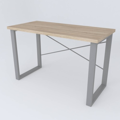 Письмовий стіл Ferrum-decor Драйв 750x1000x700 Сірий метал ДСП Дуб Сонома 32 мм (DRA200)