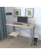 Письмовий стіл Ferrum-decor Драйв 750x1000x700 Сірий метал ДСП Дуб Сонома 32 мм (DRA200)