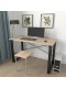 Письмовий стіл Ferrum-decor Драйв 750x1200x700 Чорний метал ДСП Дуб Сонома 16 мм (DRA088)