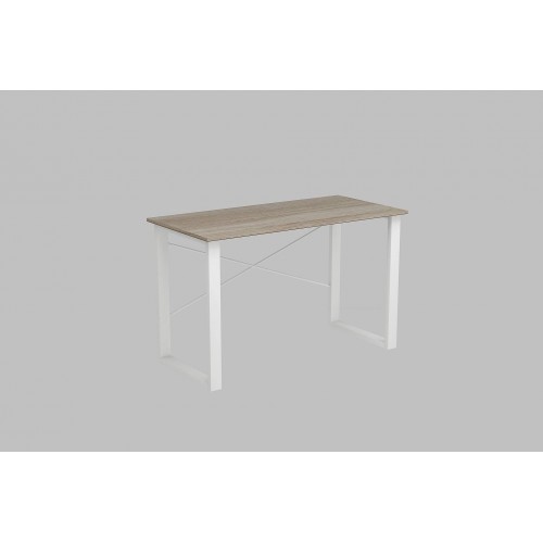 Письмовий стіл Ferrum-decor Драйв 750x1200x700 Білий метал ДСП Дуб Сонома Трюфель 16 мм (DRA103)