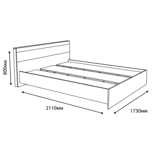 Кровать Эверест Соната 160х200 см АППАЛАЧИ