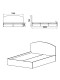 Ліжко 140 Компаніт Німфея альба (білий)