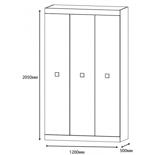 Шкаф для вещей 1200 Соната Эверест Сонома с белым (412321)