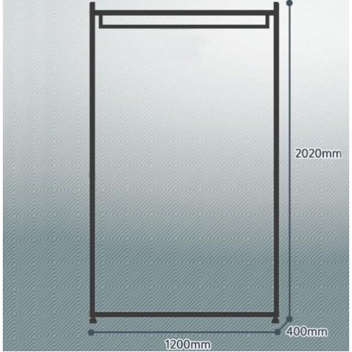 Стійка для одягу GoodsMetall у стилі Лофт 2020х1200х400мм ВШ155