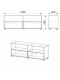 Тумба под ТВ МГ-7 Компанит Ольха (160х40х58,8 см)